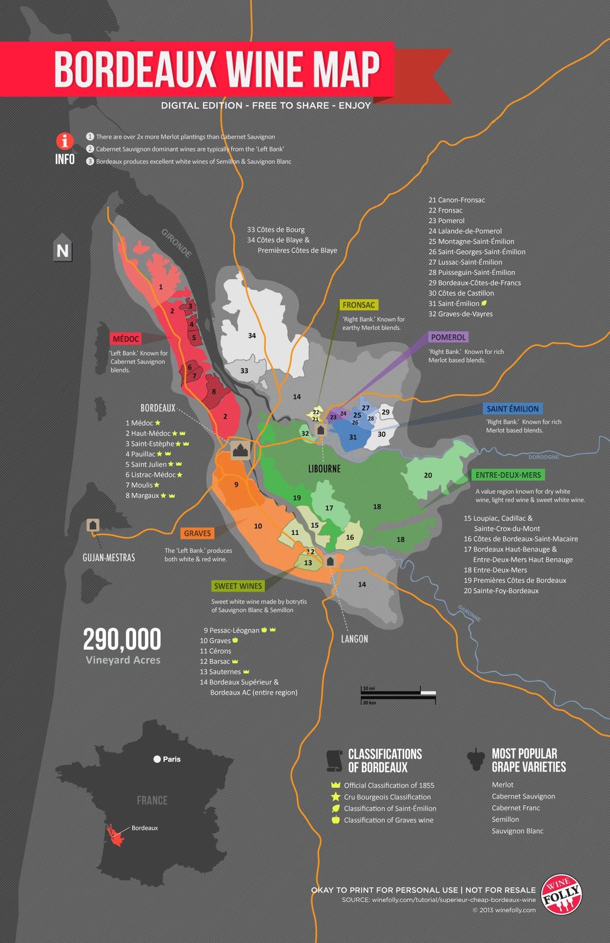 mapa appellation Bordeaux