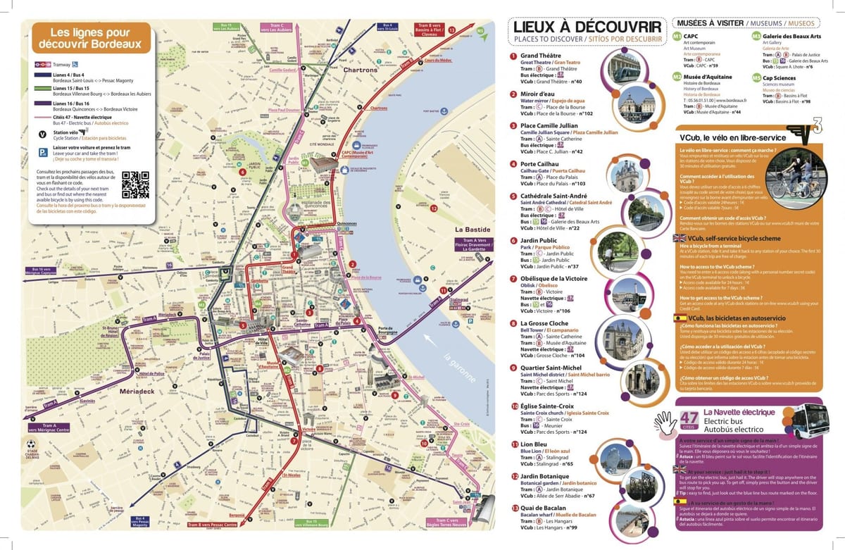 mapa Bordeaux muzeum