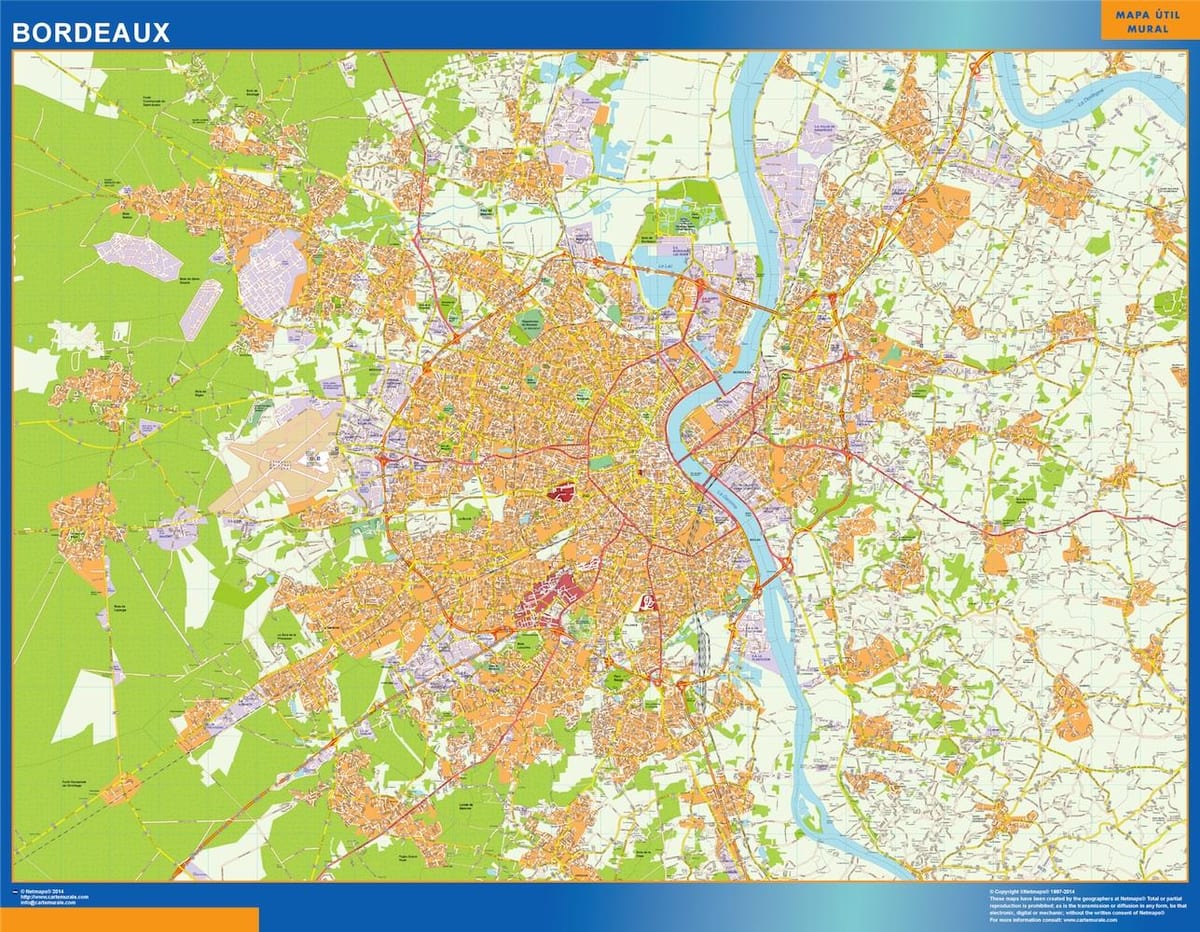 mapa obchodu Bordeaux