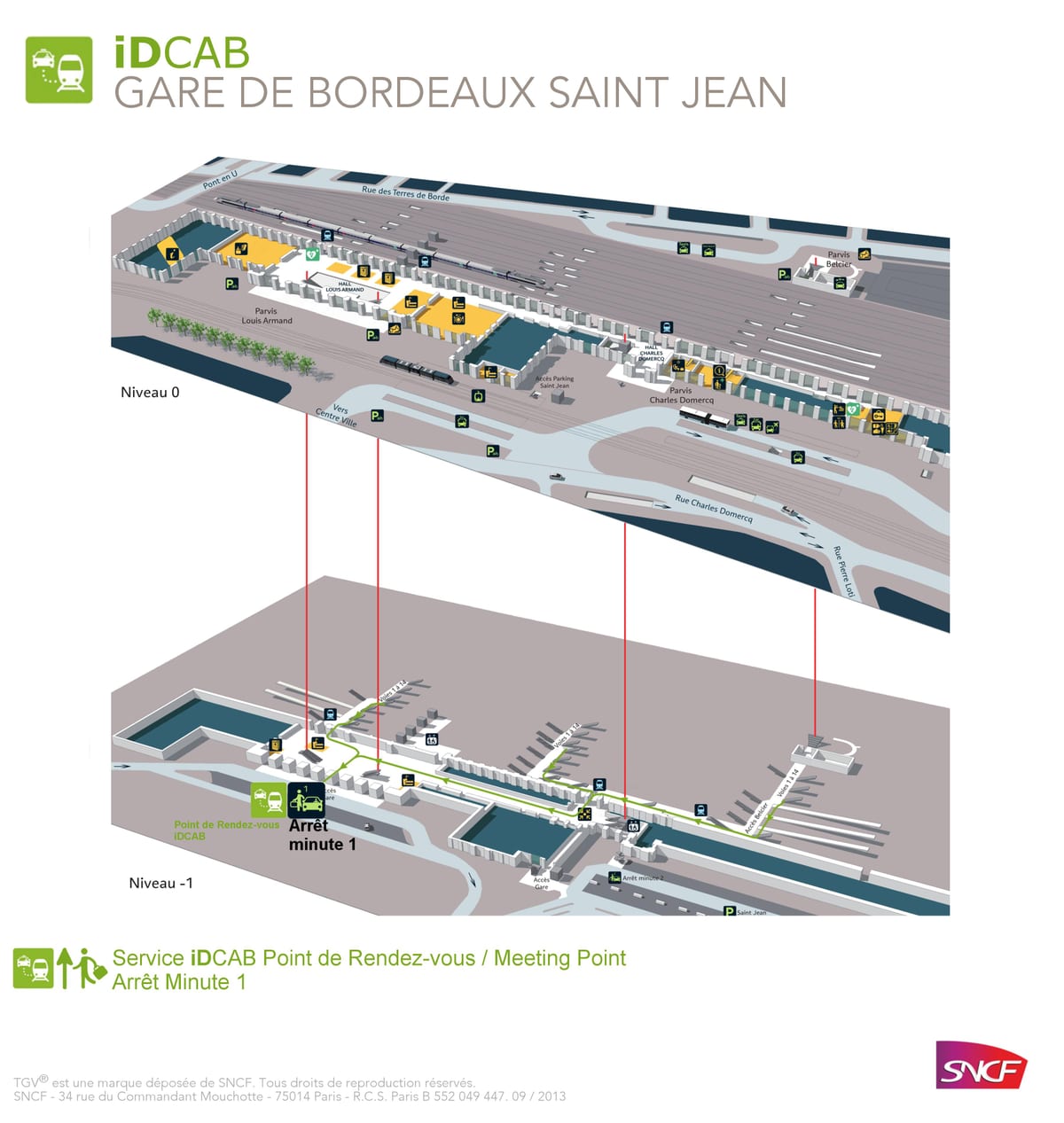Bordeaux st-jean nádraží mapě