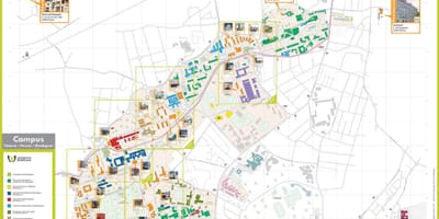 Mapa Bordeaux školy