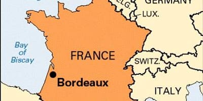 Bordeaux na mapě
