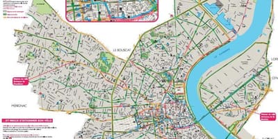 Mapa Bordeaux kole