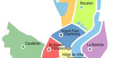 Mapa Bordeaux-paříž